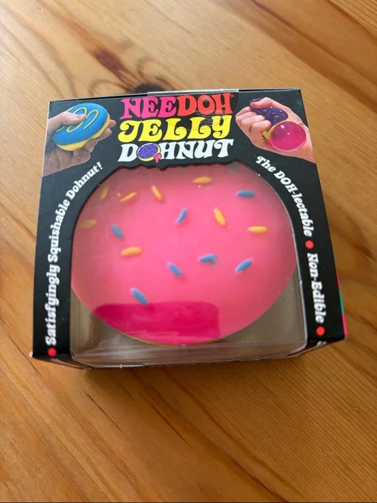 Needoh Jelly Donut Pink Squishable Toy - Picture 1 of 5